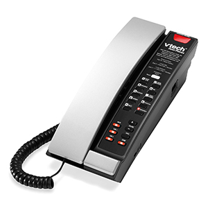 2-Line-Contemporary-Analog-Petite-Phone-silver-and-black